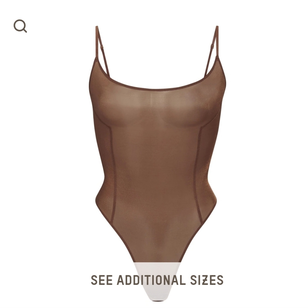 NWT Skims Glissenette Scoop Bodysuit in Jasper (SOLD OUT SIZE) - Picture 3 of 5